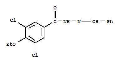 3,5-dichloro-4-ethoxy-N'-[(E)-phenylmethylidene]benzohydrazide molecular structure