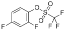 2,4-DIFLUOROPHENYL TRIFLUOROMETHANESULFONATE molecular structure