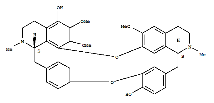 Oxyacanthan-5,12'-diol,6,6',7-trimethoxy-2,2'-dimethyl-, (1'a)-