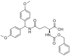 N-ALPHA-CARBOBENZOXY-N-GAMMA-(4,4-DIMETHOXY)BENZHYDRYL-L-GLUTAMINE molecular structure