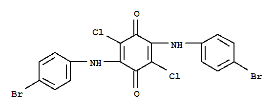 2,5-bis[(4-bromophenyl)amino]-3,6-dichlorocyclohexa-2,5-diene-1,4-dione molecular structure