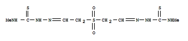 6-Thia-2,3,9,10,12-pentaazatrideca-3,8-dienethioamide,N-methyl-11-thioxo-, 6,6-dioxide molecular structure
