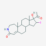 1-acetyl-1-hydroxy-2-iodo-10a,12a-dimethyl-2,3,3a,3b,4,5,8,9,10,10b,11,12-dodecahydroindeno[4,5-i][3]benzazepin-7-one molecular structure