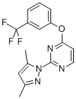 PYRIMIDINE, 2-(3,5-DIMETHYL-1H-PYRAZOL-1-YL)-4-[3-(TRIFLUOROMETHYL)PHENOXY]-