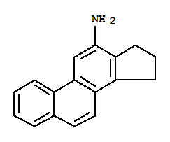 15H-Cyclopenta(a)phenanthren-12-amine, 16,17-dihydro- molecular structure