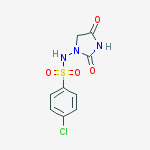 4-chloro-n-(2,4-dioxoimidazolidin-1-yl)benzenesulfonamide molecular structure