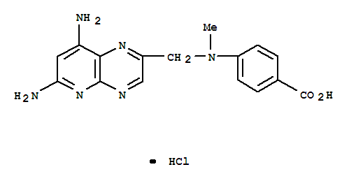 4-{[(6,8-diaminopyrido[2,3-b]pyrazin-2-yl)methyl](methyl)amino}benzoic acid molecular structure