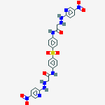 2-[2-(5-nitropyridin-2-yl)hydrazinyl]-n-[4-[4-[[2-[2-(5-nitropyridin-2-yl)hydrazinyl]acetyl]amino]phenyl]sulfonylphenyl]acetamide