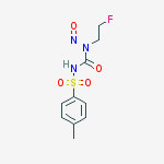 N-[(2-fluoroethyl)(nitroso)carbamoyl]-4-methylbenzenesulfonamide molecular structure