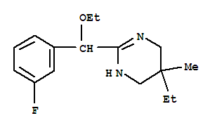 3,4,5,6-Tetrahydro-2-(α-ethoxy-3-fluorobenzyl)-5-ethyl-5-methylpyrimidine
