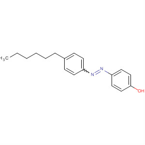 Phenol, 4-[(4-hexylphenyl)azo]- molecular structure