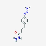 4-{4-[(1E)-3,3-dimethyltriaz-1-en-1-yl]phenyl}butanehydrazide molecular structure