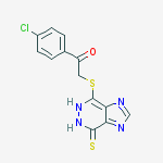 1-(4-chlorophenyl)-2-[(4-sulfanylidene-5,6-dihydroimidazo[4,5-d]pyridazin-7-yl)sulfanyl]ethanone molecular structure