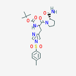 tert-Butyl ((S)-1-((S)-2-carbamoylpyrrolidin-1-yl)-1-oxo-3-(1-tosyl-1H-imidazol-4-yl)propan-2-yl)carbamate