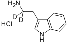 TRYPTAMINE-ALPHA,ALPHA-D2 HCL molecular structure