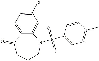 8-chloro-1-[(4-methylphenyl)sulfonyl]-1,2,3,4-tetrahydro-5H-1-benzazepin-5-one molecular structure