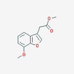 methyl 2-(7-methoxy-1-benzofuran-3-yl)acetate molecular structure