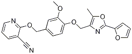 3-cyano-2-[4-[[2-(furan-2-yl)-5-methyl-4-oxazolyl]methoxy]- 3-methoxybenzyloxy]pyridine