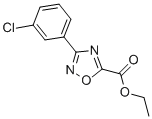 ETHYL 3-(3-CHLOROPHENYL)-1,2,4-OXADIAZOLE-5-CARBOXYLATE molecular structure
