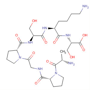 L-Serine, L-alanyl-L-prolylglycyl-L-prolyl-L-seryl-L-lysyl- molecular structure