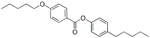 4-(Pentyloxy)benzoic acid 4-pentylphenyl ester molecular structure
