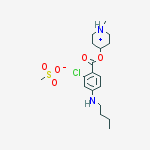 4-{[4-(butylamino)-2-chlorobenzoyl]oxy}-1-methylpiperidinium methanesulfonate