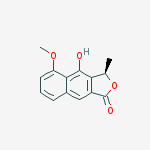 (3R)-4-HYDROXY-5-METHOXY-3-METHYLNAPHTHO[2,3-C]FURAN-1(3H)-ONE molecular structure