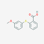 Benzoic acid, 2-[(3-methoxyphenyl)thio]- molecular structure