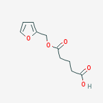 5-(furan-2-ylmethoxy)-5-oxopentanoic acid molecular structure