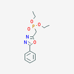 Phosphonic acid, [(5-phenyl-1,3,4-oxadiazol-2-yl)methyl]-, diethyl ester molecular structure