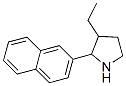 PYRROLIDINE,3-ETHYL-2-(2-NAPHTHALENYL)- molecular structure