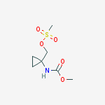 [1-(methoxycarbonylamino)cyclopropyl]methyl Methanesulfonate molecular structure