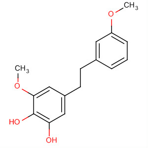 1,2-Benzenediol, 3-methoxy-5-[2-(3-methoxyphenyl)ethyl]- molecular structure