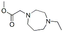 1H-1,4-DIAZEPINE-1-ACETIC ACID,4-ETHYLHEXAHYDRO-,METHYL ESTER molecular structure