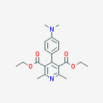 diethyl 4-[4-(dimethylamino)phenyl]-2,6-dimethylpyridine-3,5-dicarboxylate molecular structure