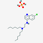 N-(7-chloroquinolin-4-yl)-n',n'-dihexylethane-1,2-diamine;phosphoric Acid