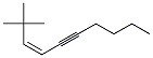 (Z)-2,2-Dimethyl-3-decen-5-yne molecular structure