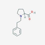 1-(2-phenylethyl)proline molecular structure