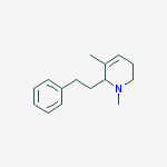 Pyridine, 1,2,5,6-tetrahydro-1,3-dimethyl-2-(2-phenylethyl)- molecular structure