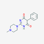 2-(4-methylpiperazin-1-yl)-5-phenylpyrimidine-4,6(1H,5H)-dione