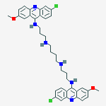 N,n'-bis[3-[(6-chloro-2-methoxyacridin-9-yl)amino]propyl]butane-1,4-diamine