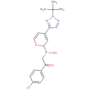 Ethanone,1-(4-chlorophenyl)-2-[4-[2-(1,1-dimethylethyl)-2H-tetrazol-5-yl]-1H-pyrazol-1-yl]- molecular structure