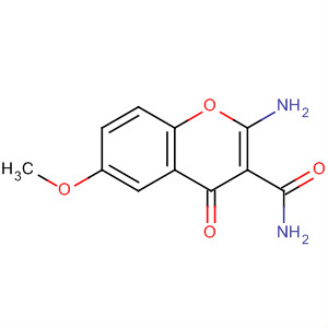 4H-1-Benzopyran-3-carboxamide, 2-amino-6-methoxy-4-oxo- molecular structure