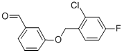 3-[(2-CHLORO-4-FLUOROBENZYL)OXY]BENZALDEHYDE molecular structure