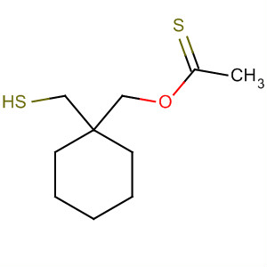 Ethanethioic acid, S-[[1-(mercaptomethyl)cyclohexyl]methyl] ester molecular structure