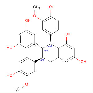 1,3-Naphthalenediol,7-(3,5-dihydroxyphenyl)-5,6,7,8-tetrahydro-6,8-bis(4-hydroxy-3-methoxyphenyl)-, (6R,7S,8S)-rel-