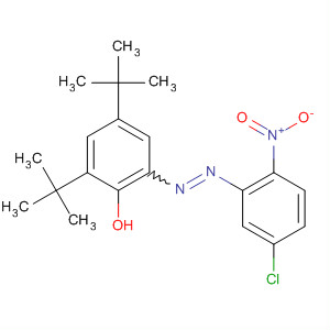 Phenol, 2-[(5-chloro-2-nitrophenyl)azo]-4,6-bis(1,1-dimethylethyl)- molecular structure