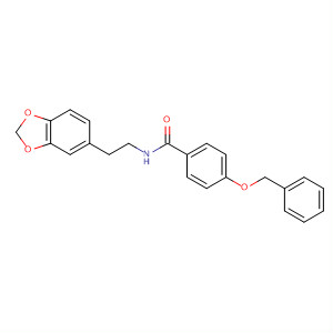 Benzamide, N-[2-(1,3-benzodioxol-5-yl)ethyl]-4-(phenylmethoxy)-