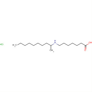 Heptanoic acid, 7-[(1-methylnonyl)amino]-, hydrochloride molecular structure
