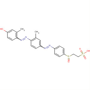 Ethanesulfonic acid,2-[[4-[[4-[(4-hydroxy-2-methylphenyl)azo]-3-methylphenyl]azo]phenyl]sulfonyl]- molecular structure